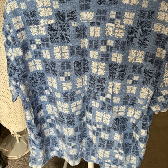 NAT NAST LUXURY ORIGINALS MEN'S SHORT SLEEVE BUTTON UP SHIRT SILK Blend SIZE XL - Picture 13 of 14